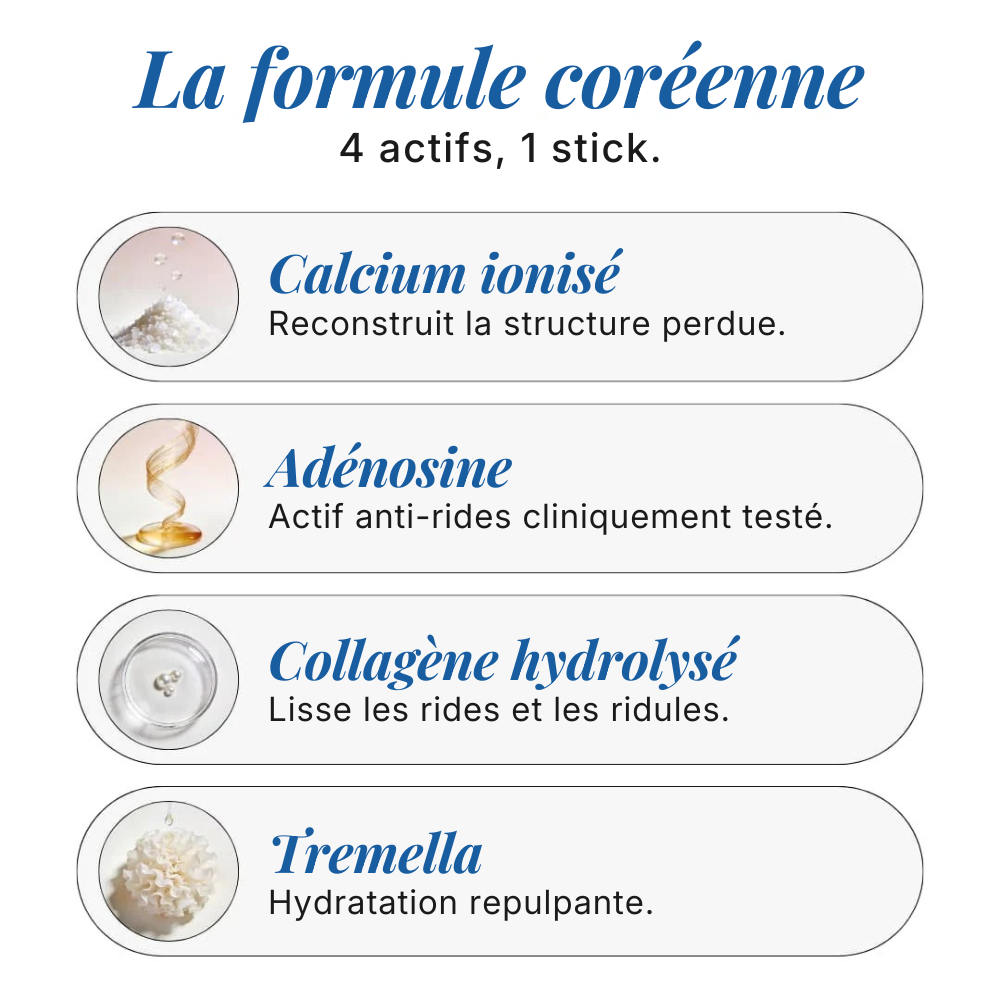 Stick Anti-Âge au Calcium et au Collagène